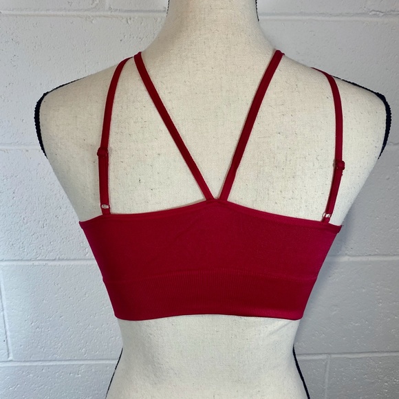 Itzon Strappy Red Sports Bra LARGE/EXTRA LARGE - Picture 4 of 8